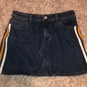 Denim mini skirt